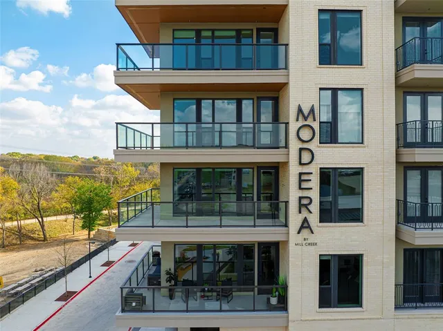 a view of a building with a window