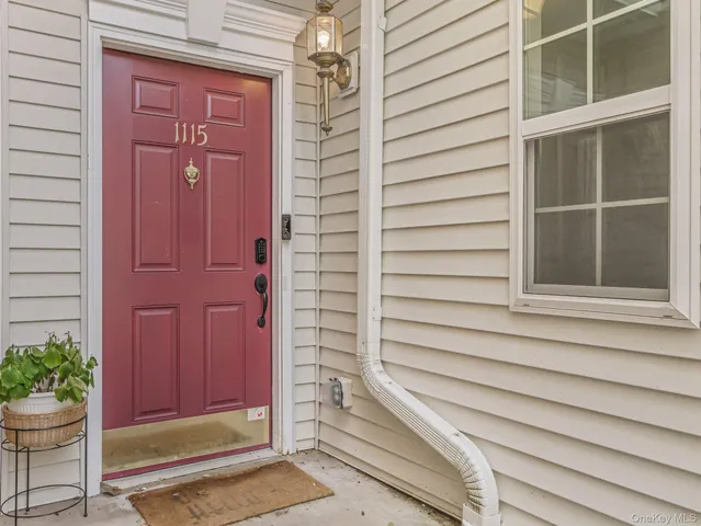 a view of front door of house