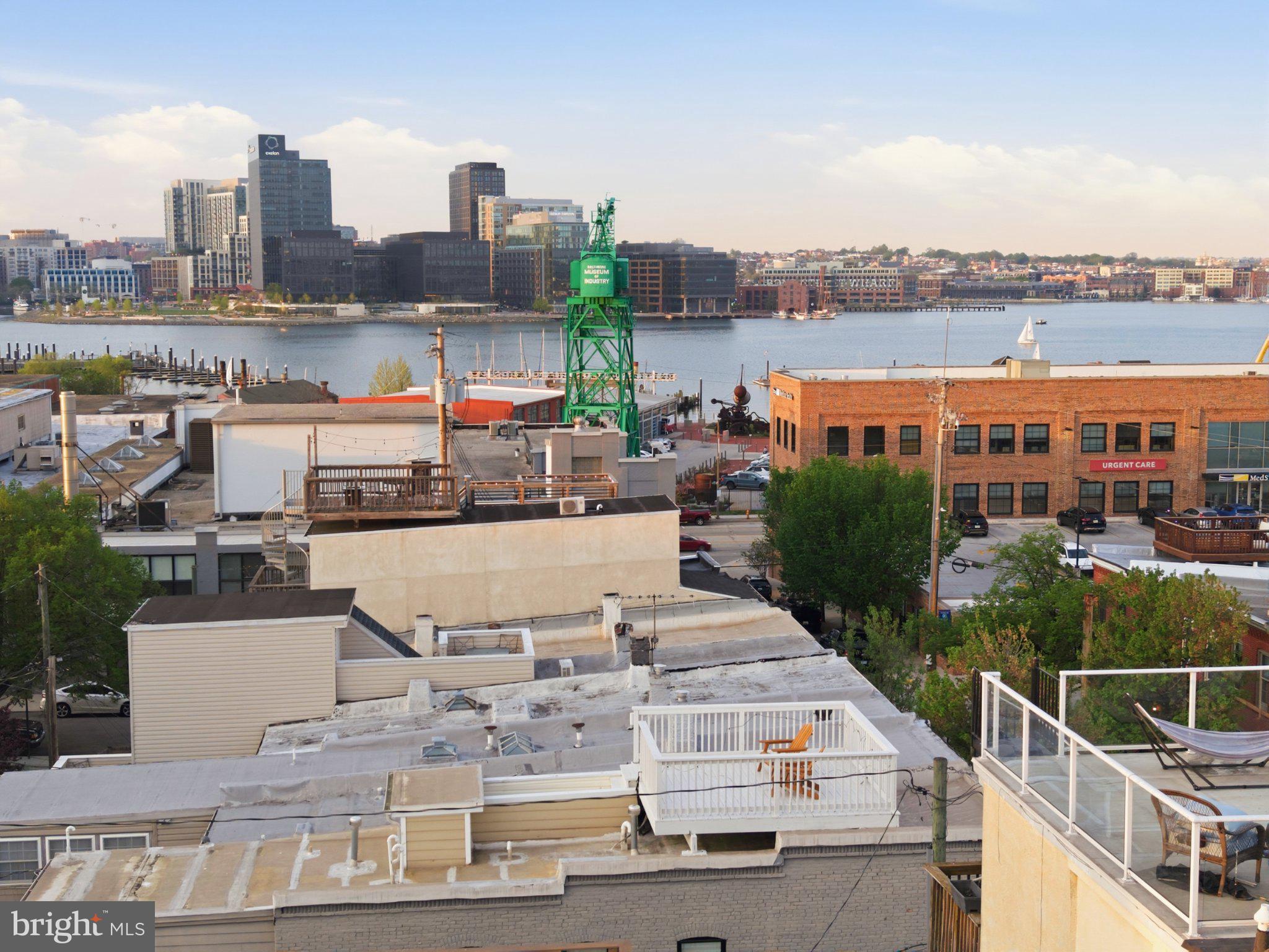 1452 Boyle Street Baltimore, MD 21230 - Photo 48 of 55 Urban waterfront skyline view.