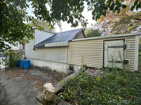 a backyard of a house