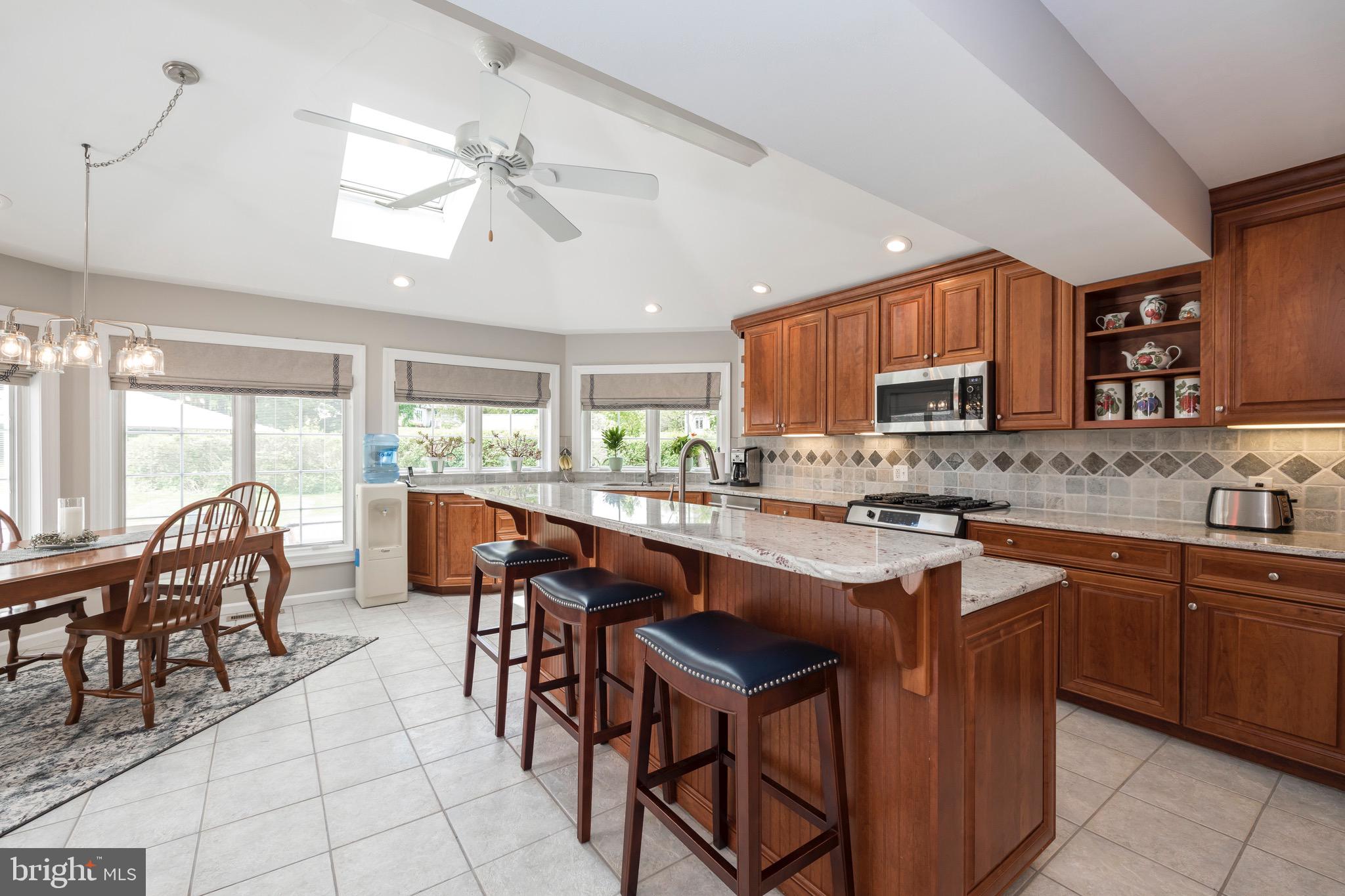 40 Ravine Road Malvern, PA 19355 - Photo 12 of 64 Kitchen w/Granite Counters, Island & Sky Light