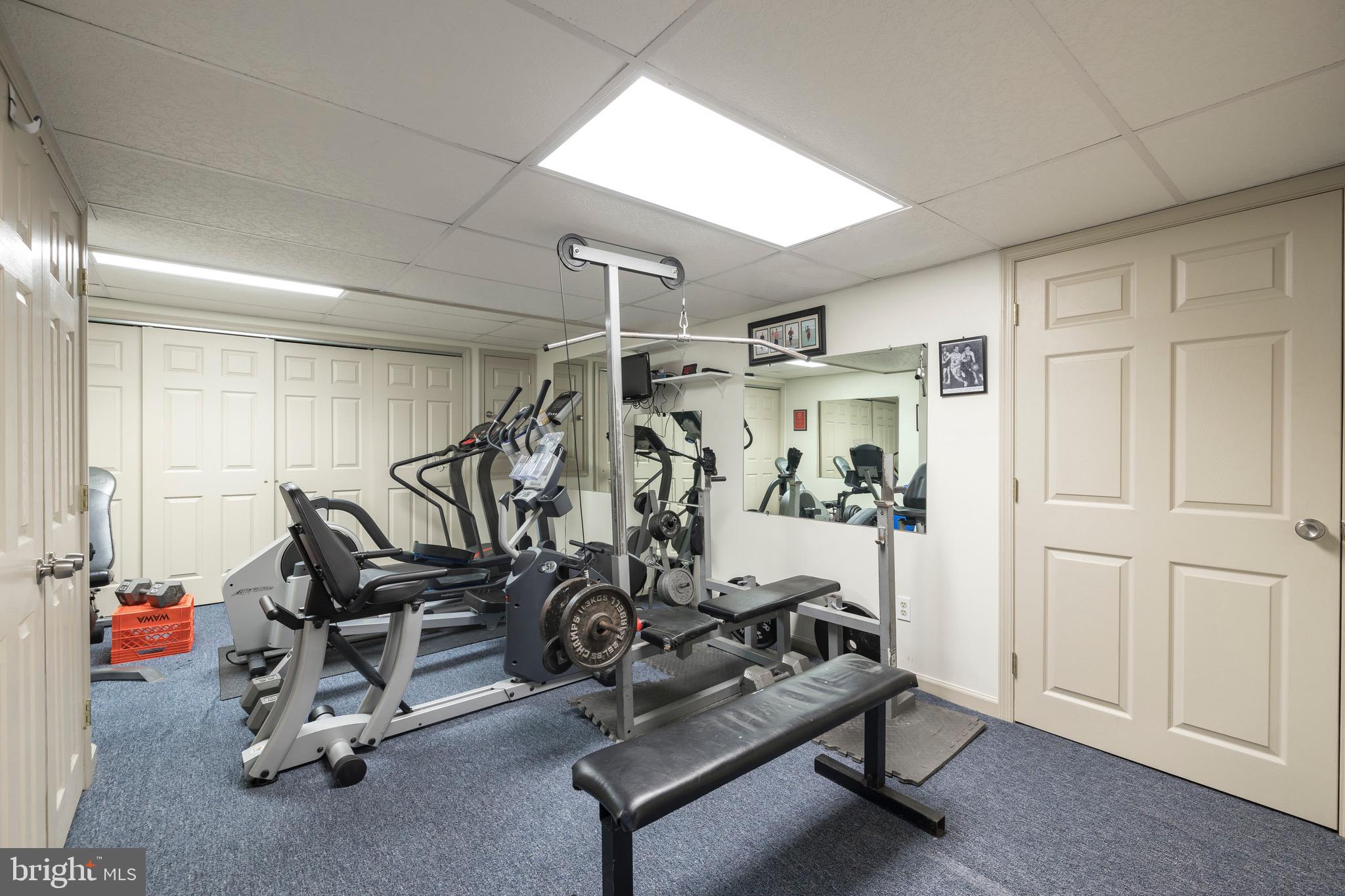 40 Ravine Road Malvern, PA 19355 - Photo 32 of 64 Lower Level Gym w/Storage Closets