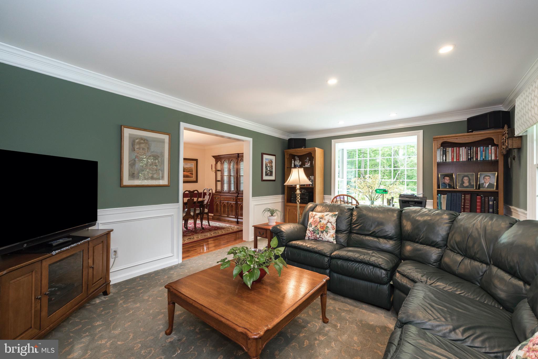 40 Ravine Road Malvern, PA 19355 - Photo 8 of 64 Living Rm w/Recessed Lights & Wainscoting