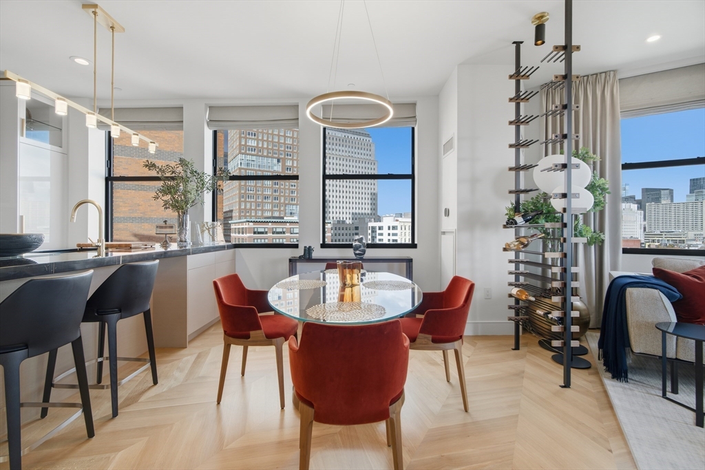 285 Columbus Avenue, Unit PH 805 Boston, MA 02116 - Photo 5 of 42 a dining room with furniture and window