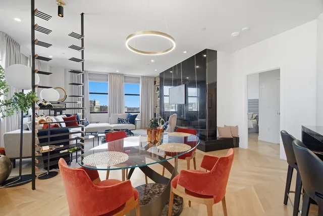 a outdoor space with lots of furniture and glass door