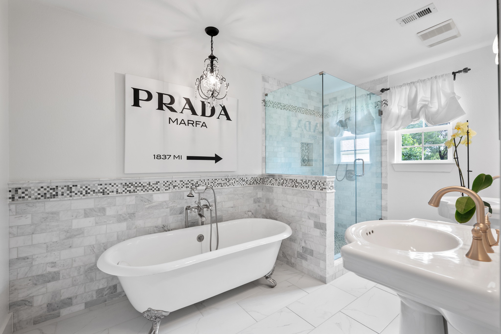 1811 Cando Court Lakeway, TX 78734 - Photo 18 of 40 Spa like Primary Bathroom, tub and walk-in shower