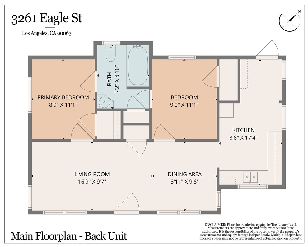 3261 Eagle Street Los Angeles, CA 90063 - Photo 40 of 40 a picture of a wall with a white bed