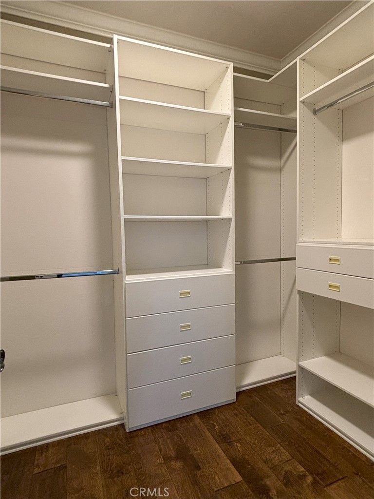 25 Bridge Trail Irvine, CA 92618 - Photo 11 of 25 a view of walk in closet with empty racks
