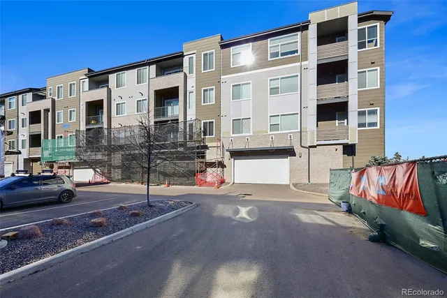 front view of a building with a street