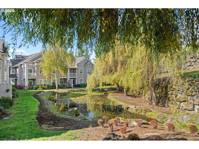 a view of a yard in front of a house