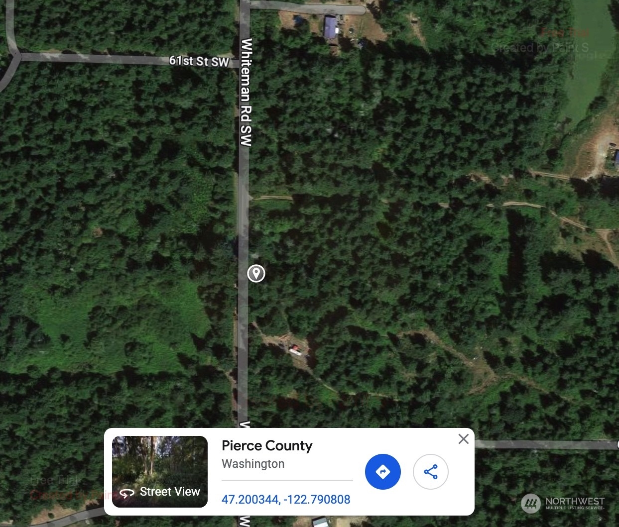 -xx Whiteman Road Southwest Longbranch, WA 98351 - Photo 2 of 6 a view of a forest with a tree