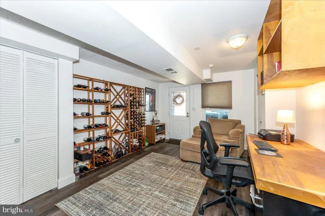 a view of a wooden deck