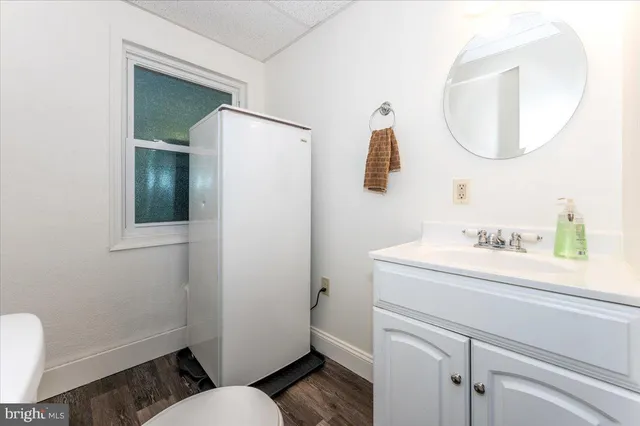 a view of a deck with a yard