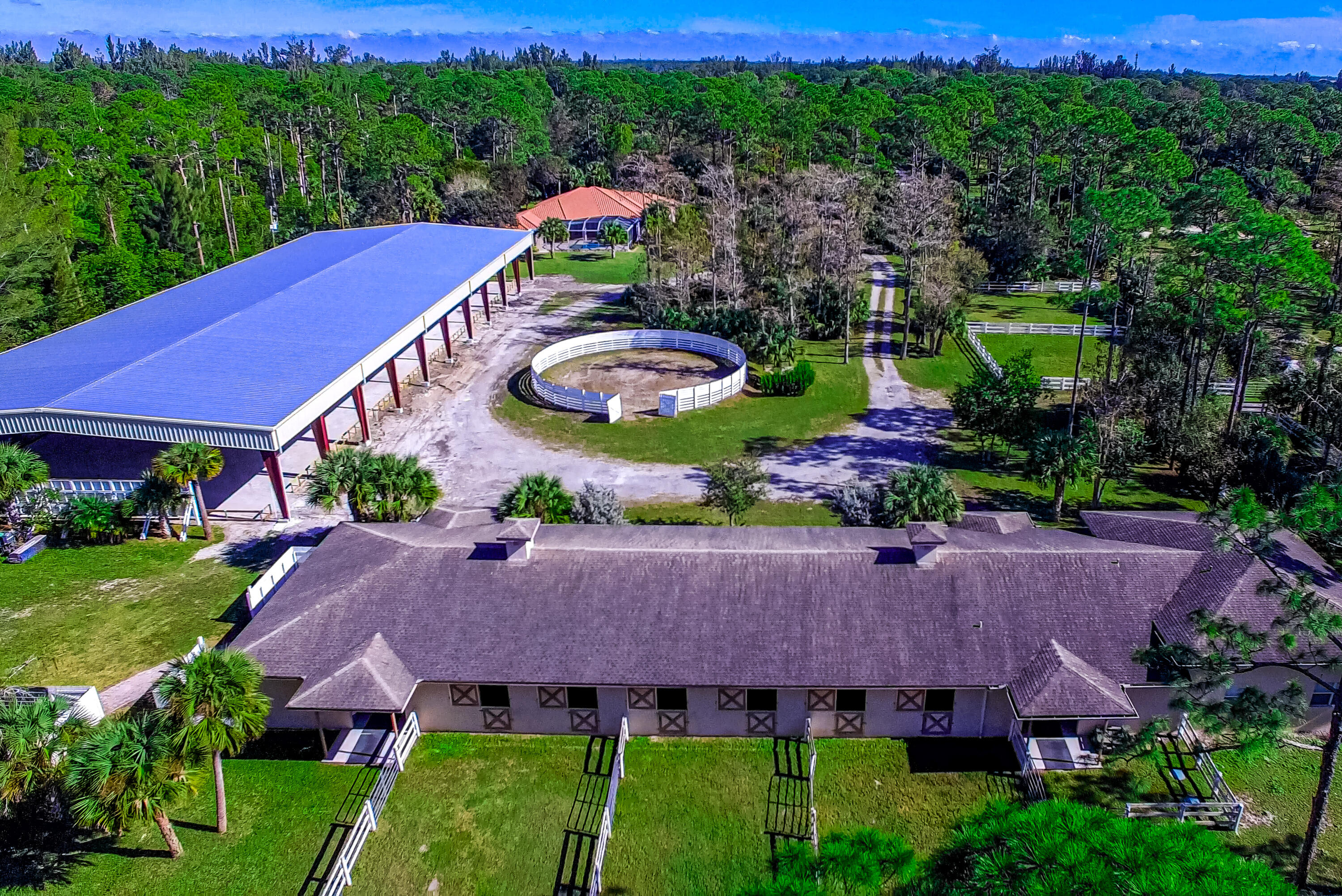1059 E Road Loxahatchee, FL 33470 - Photo 80 of 82 AERIAL BARN & COVERED ARENA