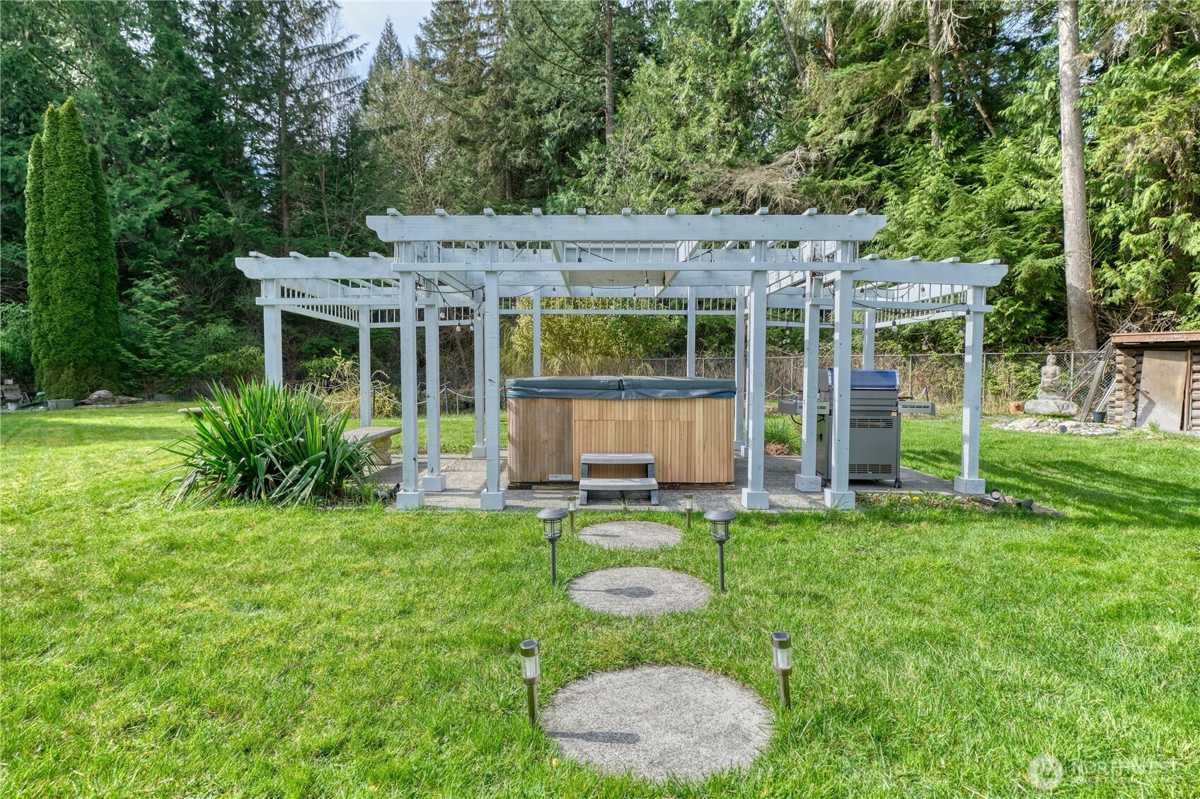 1871 Johnson Road Point Roberts, WA 98281 - Photo 25 of 36 a backyard of a house with seating space