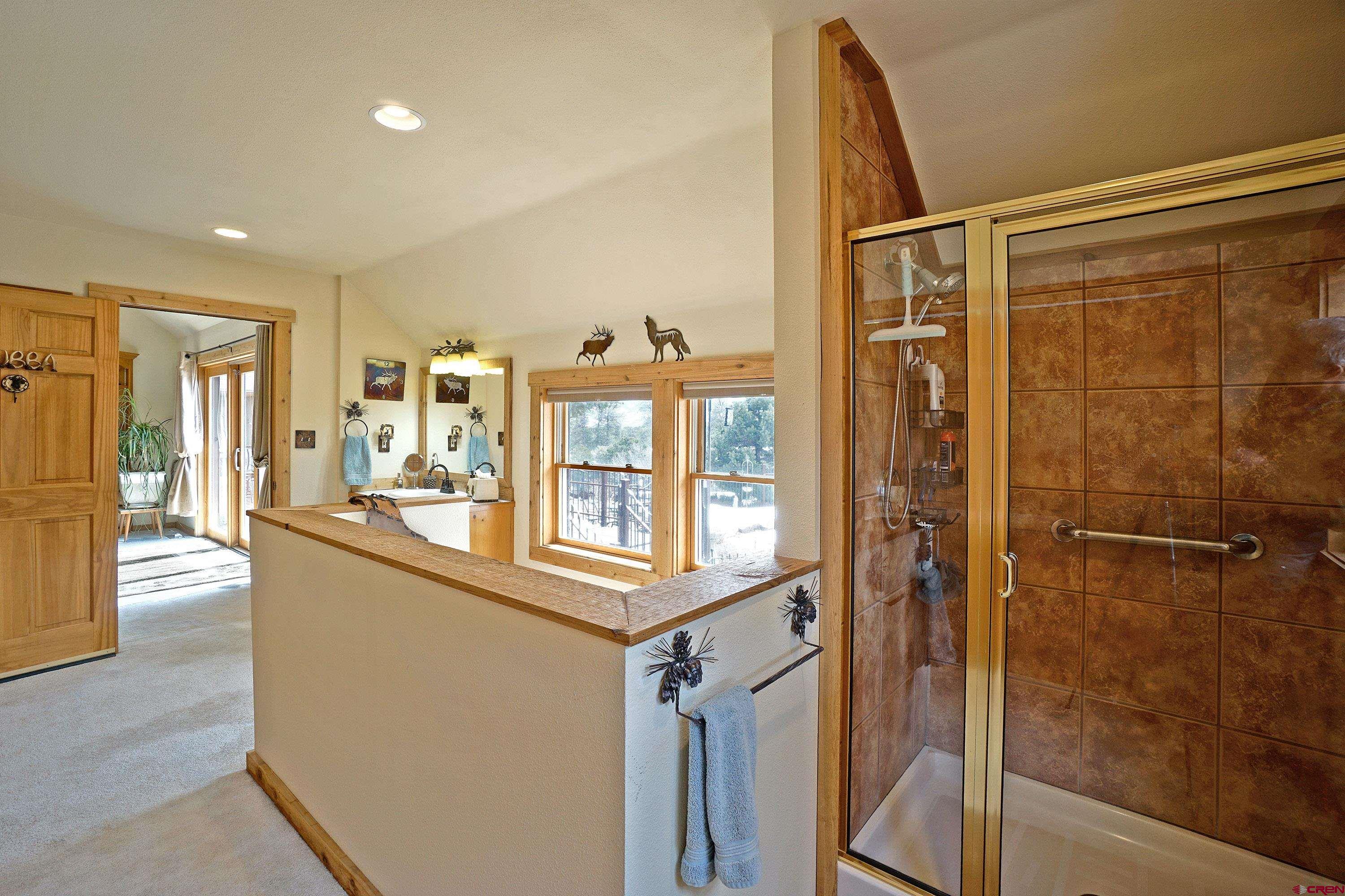 221 Waterview Lane Ridgway, CO 81432 - Photo 18 of 43 a view of a bathroom with a tub and shower