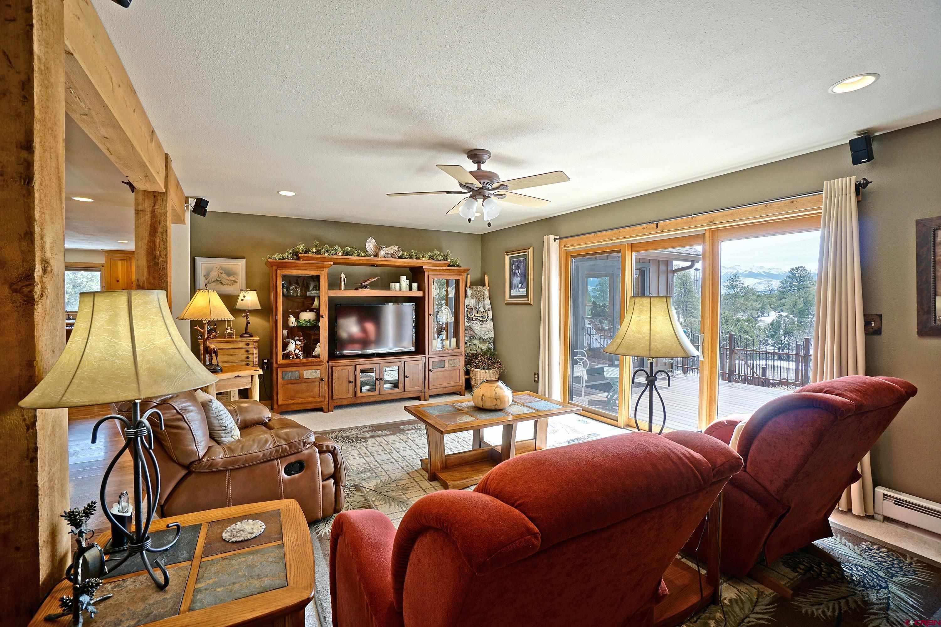 221 Waterview Lane Ridgway, CO 81432 - Photo 5 of 43 a living room with furniture and a flat screen tv