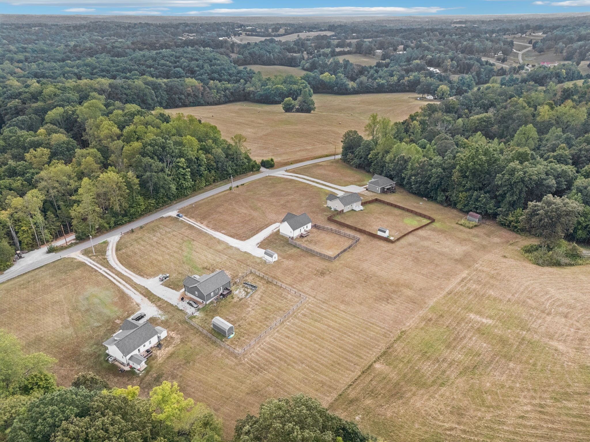 1220 Columbia Road Charlotte, TN 37036 - Photo 39 of 41 an aerial view of a house with a yard