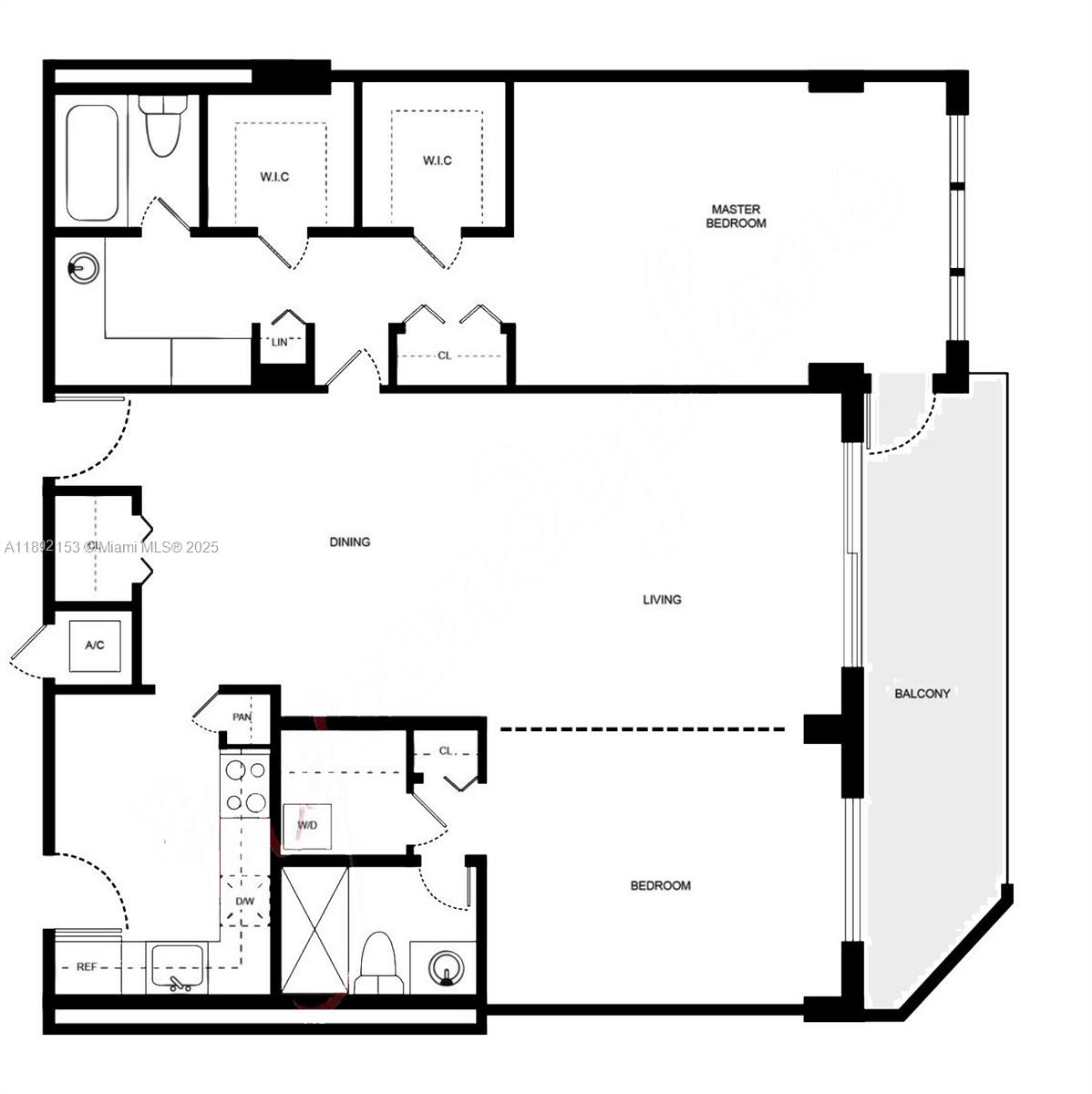 6039 Collins Avenue, Unit 311 Miami Beach, FL 33140 - Photo 5 of 26 a picture of a room with a white wall and a refrigerator