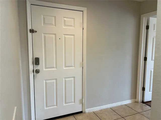 a view of front door