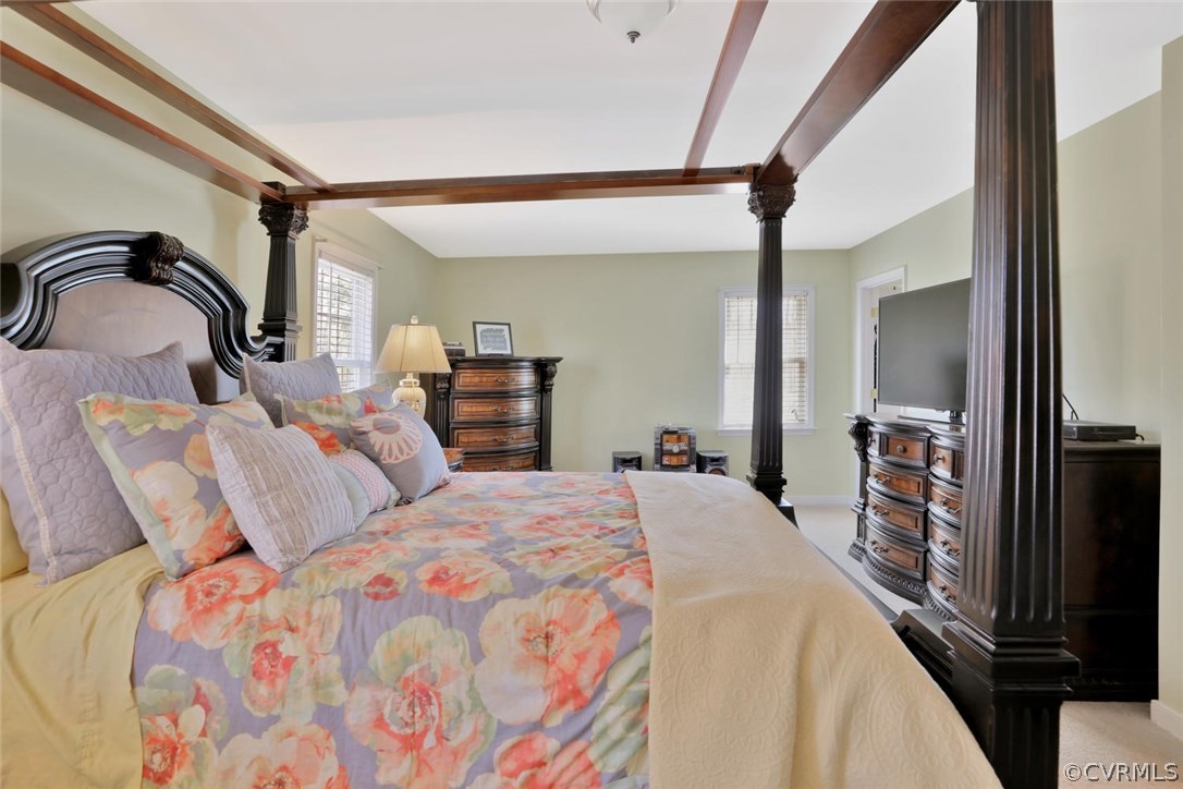 21003 Skinquarter Road Moseley, VA 23120 - Photo 15 of 22 a bedroom with a bed and a mirror on the dresser