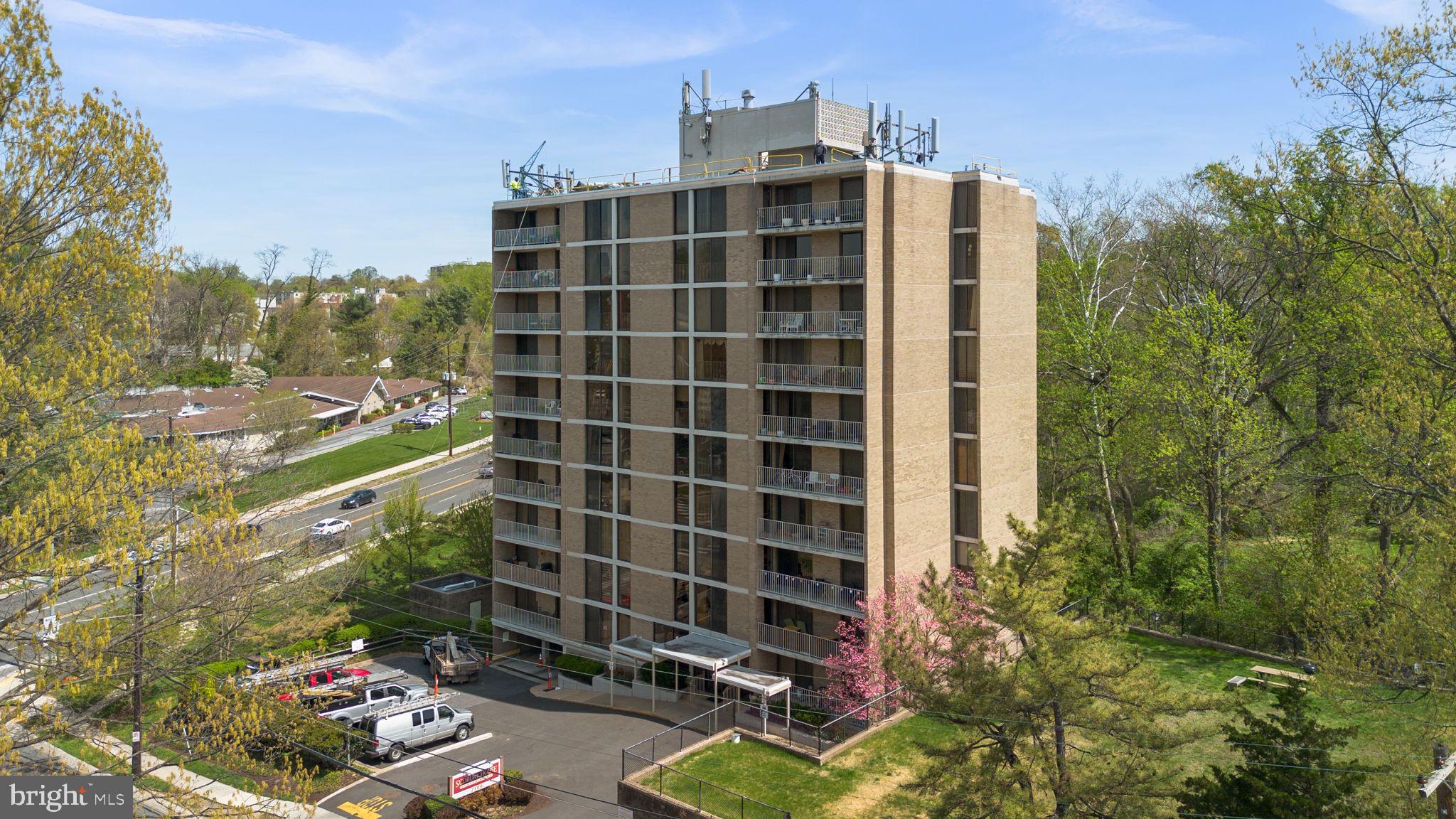 a front view of a building