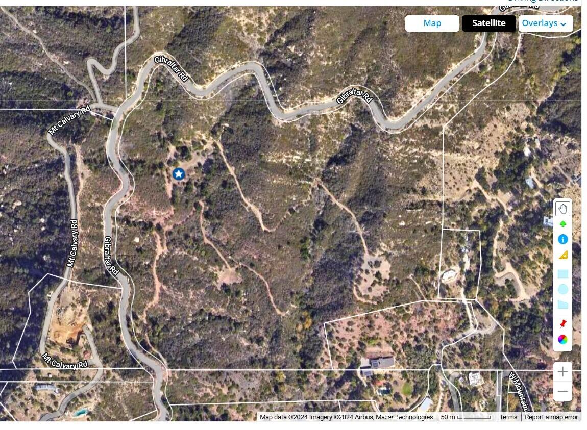 2300 Gibraltar Road Santa Barbara, CA 93103 - Photo 20 of 21 Aerial Parcel Map_Approx locations