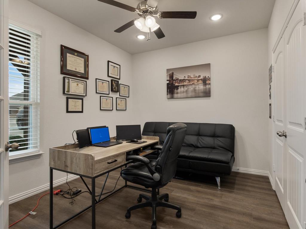1009 Northern Oaks Court Springtown, TX 76082 - Photo 15 of 28 a view of a workspace with furniture and a workspace