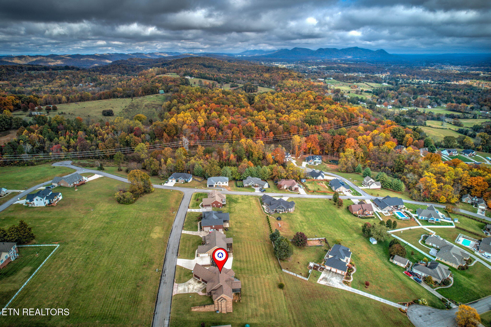 7418 Youmans Lane Corryton, TN 37721 - Photo 48 of 50 Aerial view 3- 7418 Youmans Lane