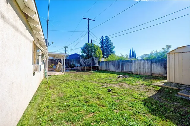 a backyard of a house