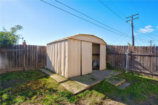 a backyard of a house
