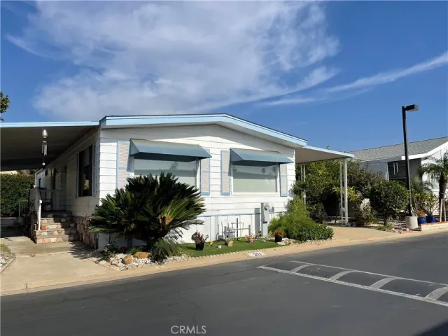 a view of a house with a patio