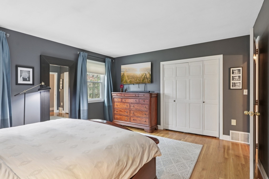 19 Roosevelt Road Plymouth, MA 02360 - Photo 18 of 35 a bedroom with a bed and wooden floor