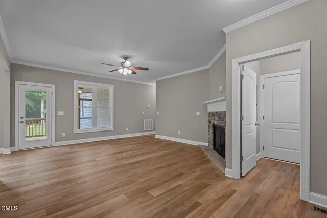 a view of livingroom with chandelier