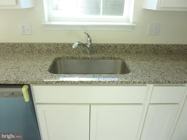 a close view of sink and tap