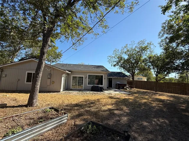 a backyard of a house