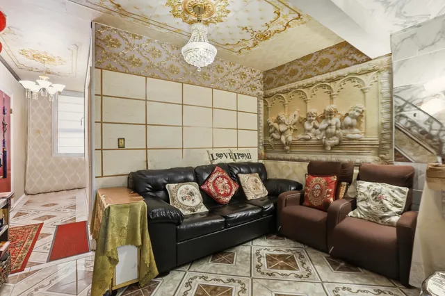 a kitchen with a stove and a refrigerator