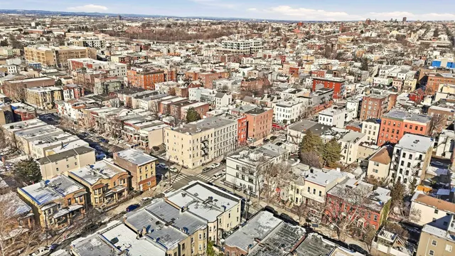a picture of a bench in a white building