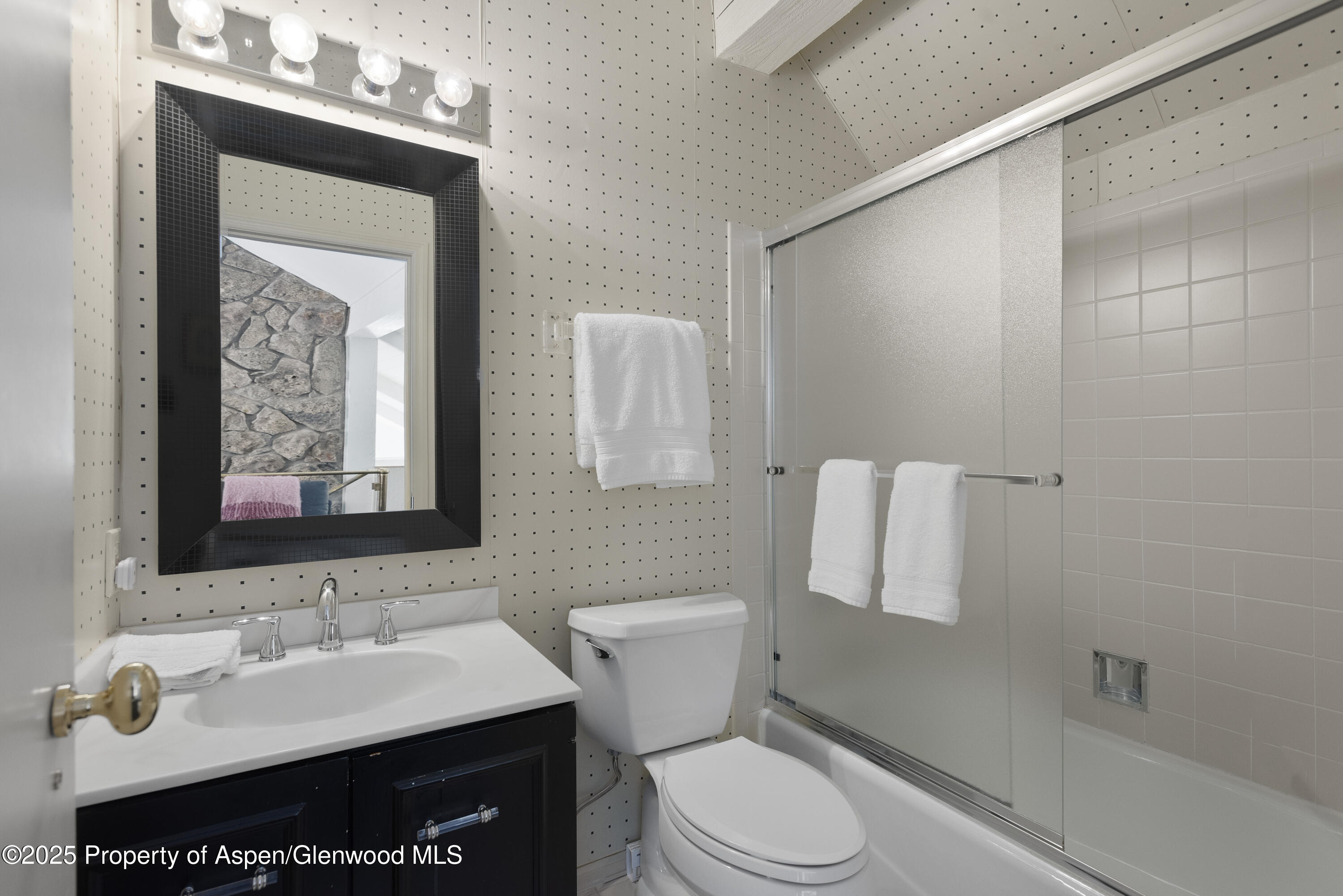 60 Northway Drive Aspen, CO 81611 - Photo 21 of 32 a bathroom with a toilet a sink and mirror