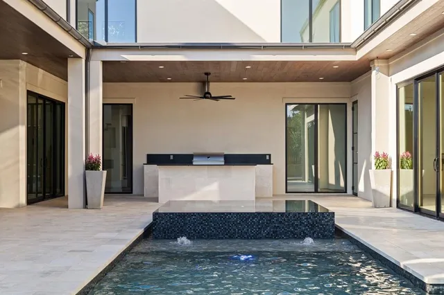 a front view of a house