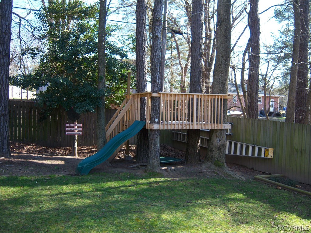 2115 Pemberton Road Henrico, VA 23238 - Photo 31 of 33 a view of a house with backyard and a slide