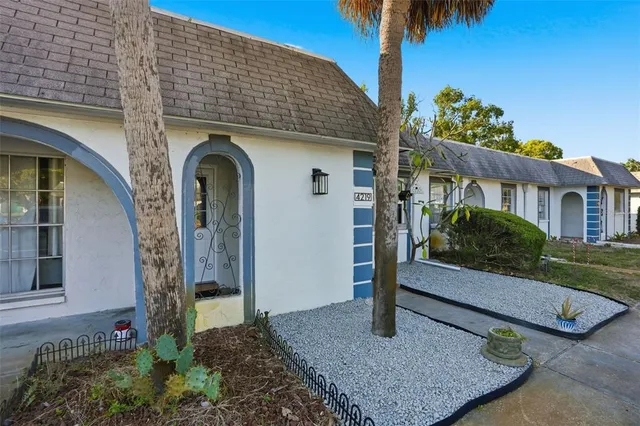 a front view of a house