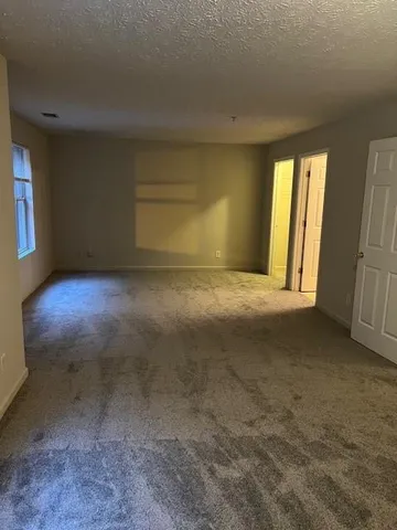 a view of a hallway with elevator