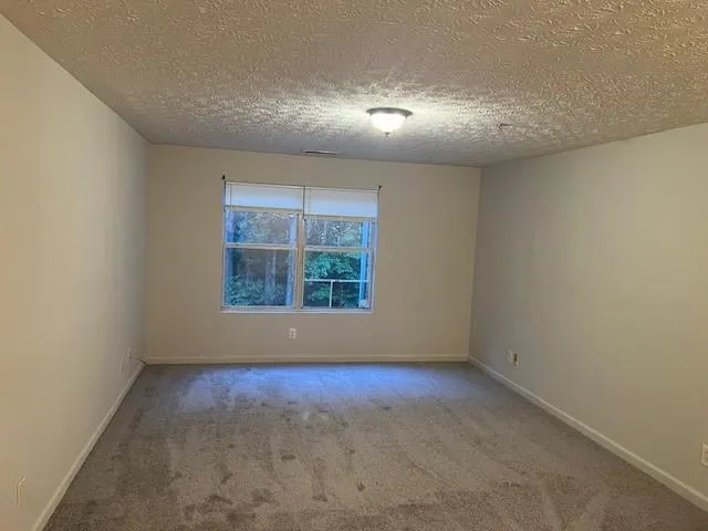 an empty room with a space