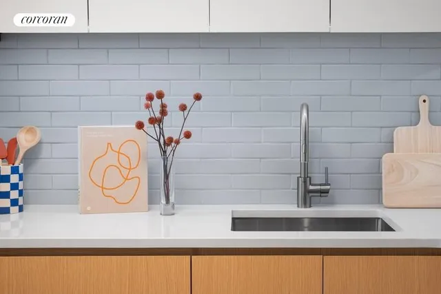 a close view of sink