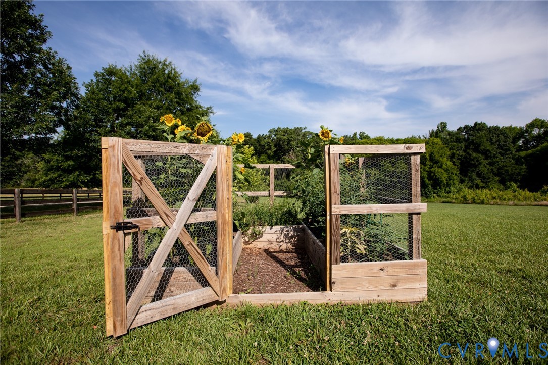 567 Monroe Church Road Rice, VA 23966 - Photo 70 of 83 Garden enclosed for flowers and veggies