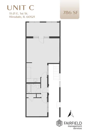 $2,800 | 19 East 1st Street, Unit C, Hinsdale, IL 60521