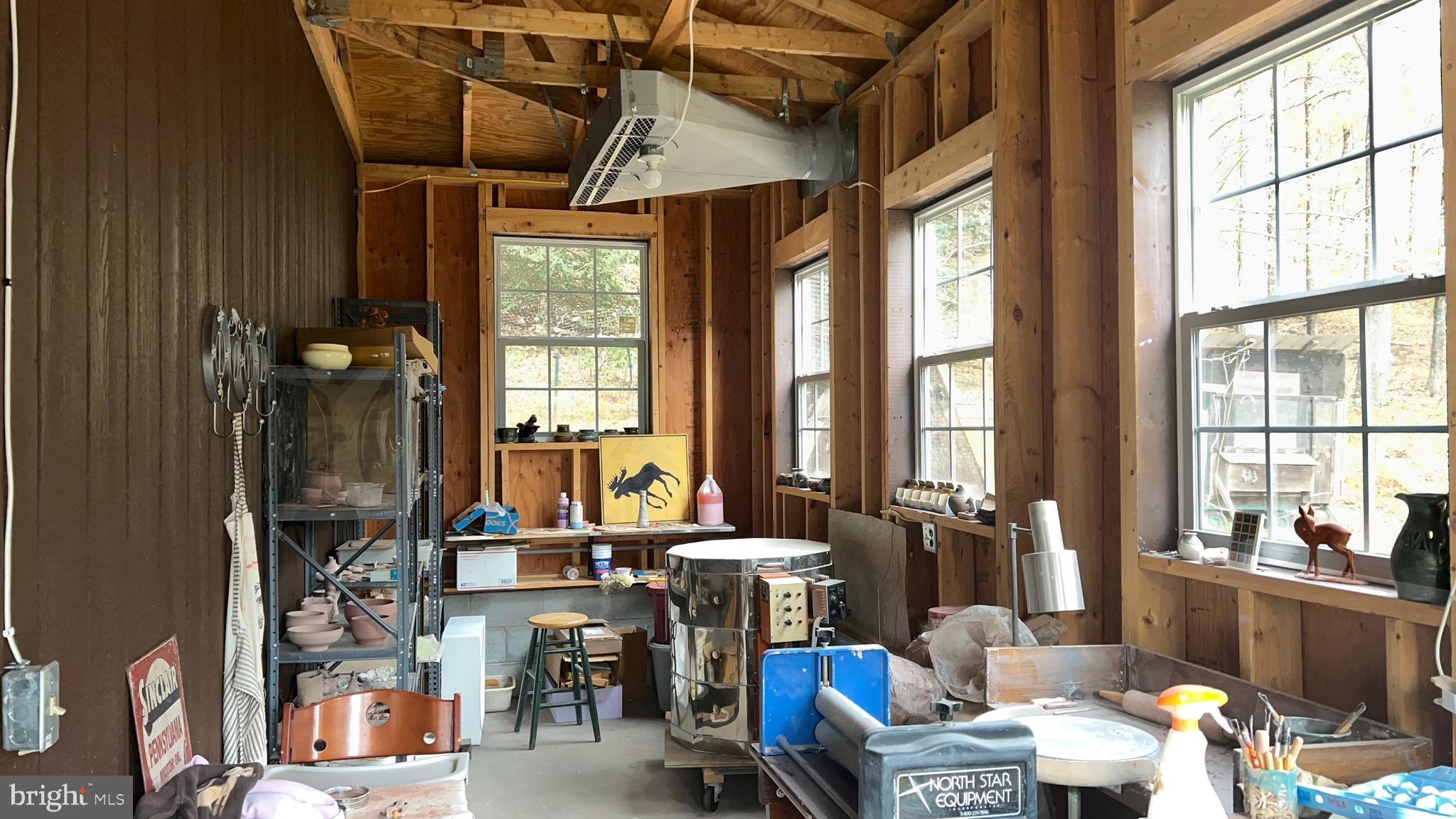 280 Headquarters Road Erwinna, PA 18920 - Photo 22 of 24 Studio space at the rear of the barn