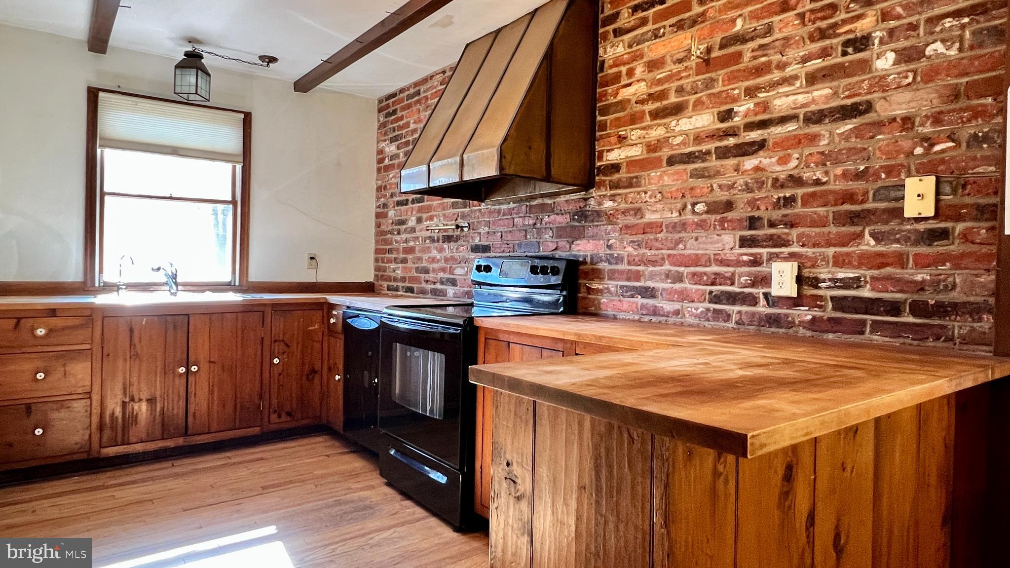 280 Headquarters Road Erwinna, PA 18920 - Photo 5 of 24 Kitchen with butcher block countertops