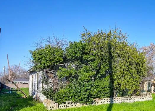 a view of house with backyard